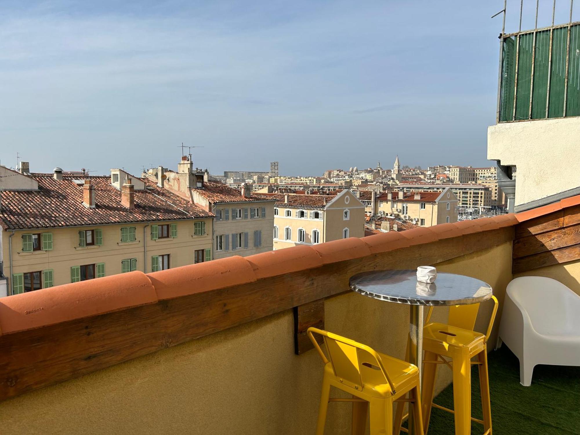 Ferienwohnung Loft Moderne Vue Vieux Port Terrasse Rooftop Marseilles Exterior foto
