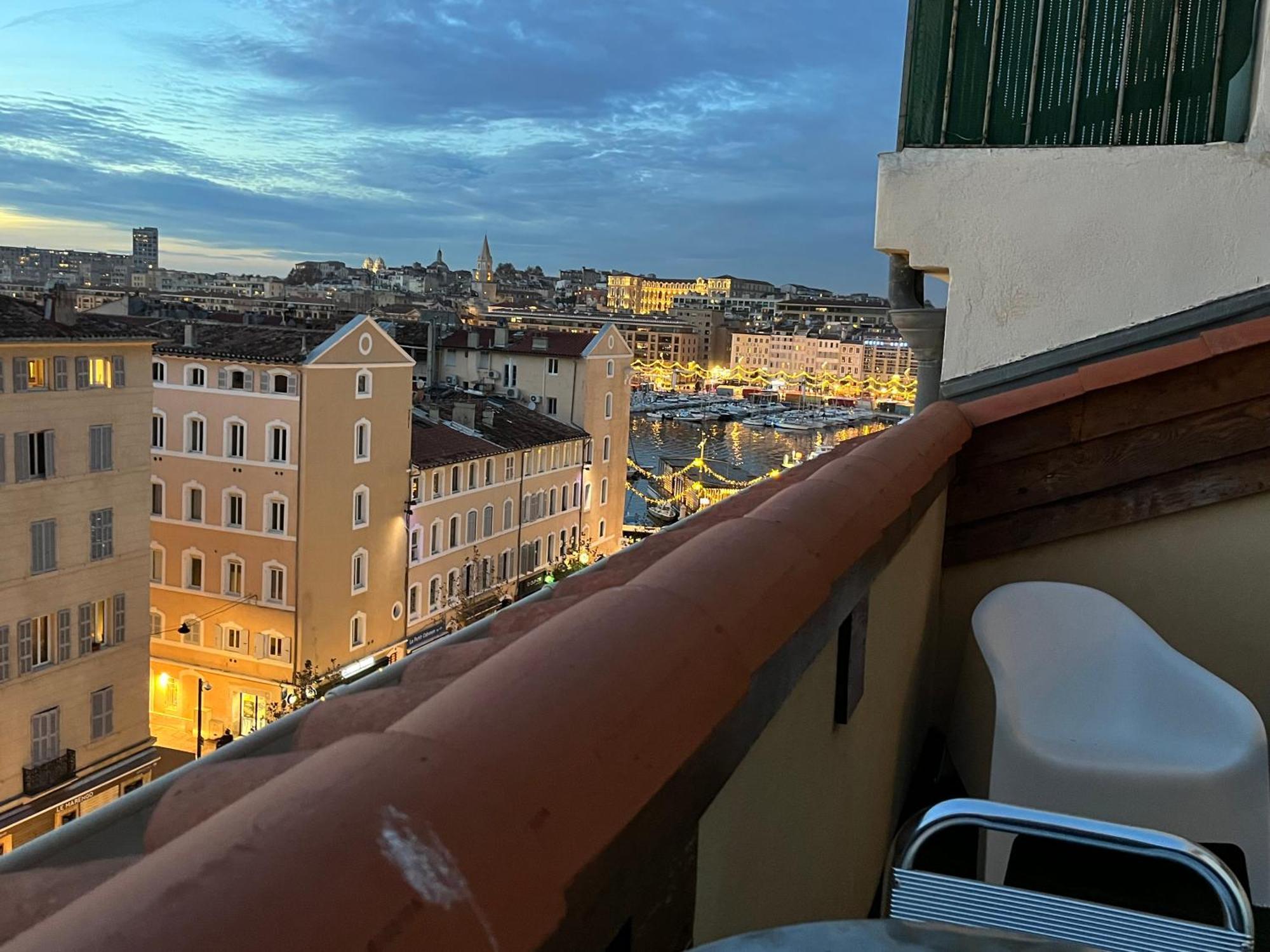 Ferienwohnung Loft Moderne Vue Vieux Port Terrasse Rooftop Marseilles Exterior foto