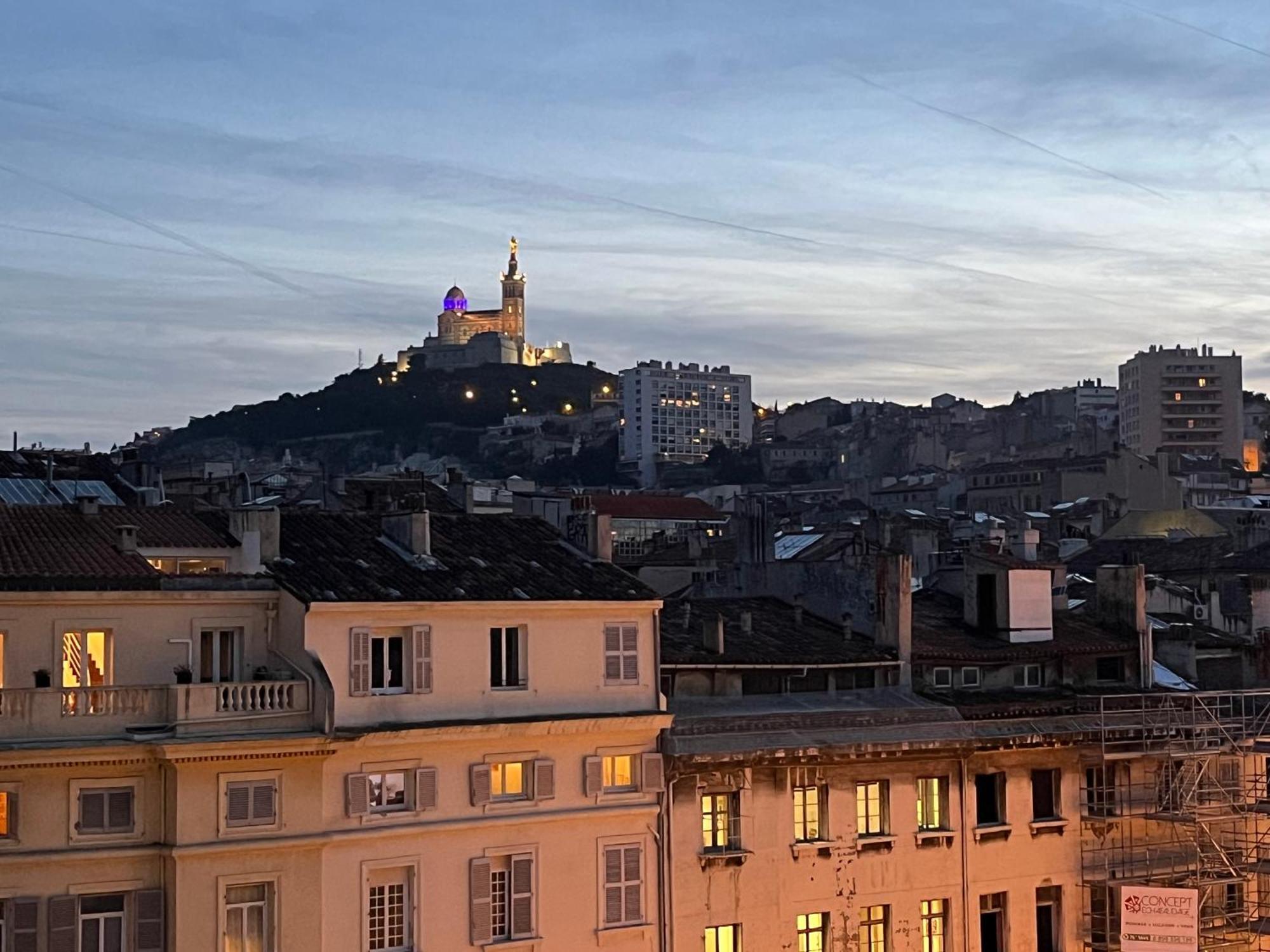 Ferienwohnung Loft Moderne Vue Vieux Port Terrasse Rooftop Marseilles Exterior foto